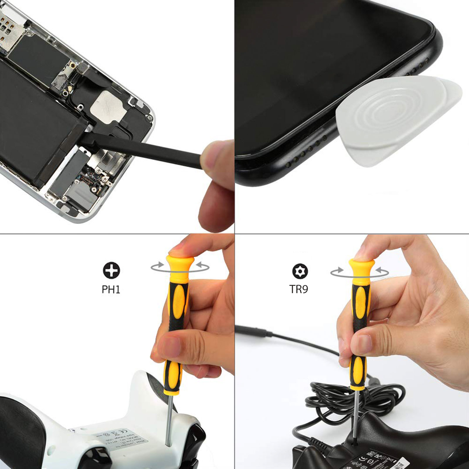 9pcs Screwdriver Opening Repair Clean Tool For PS4 PS3 Xbox One/360