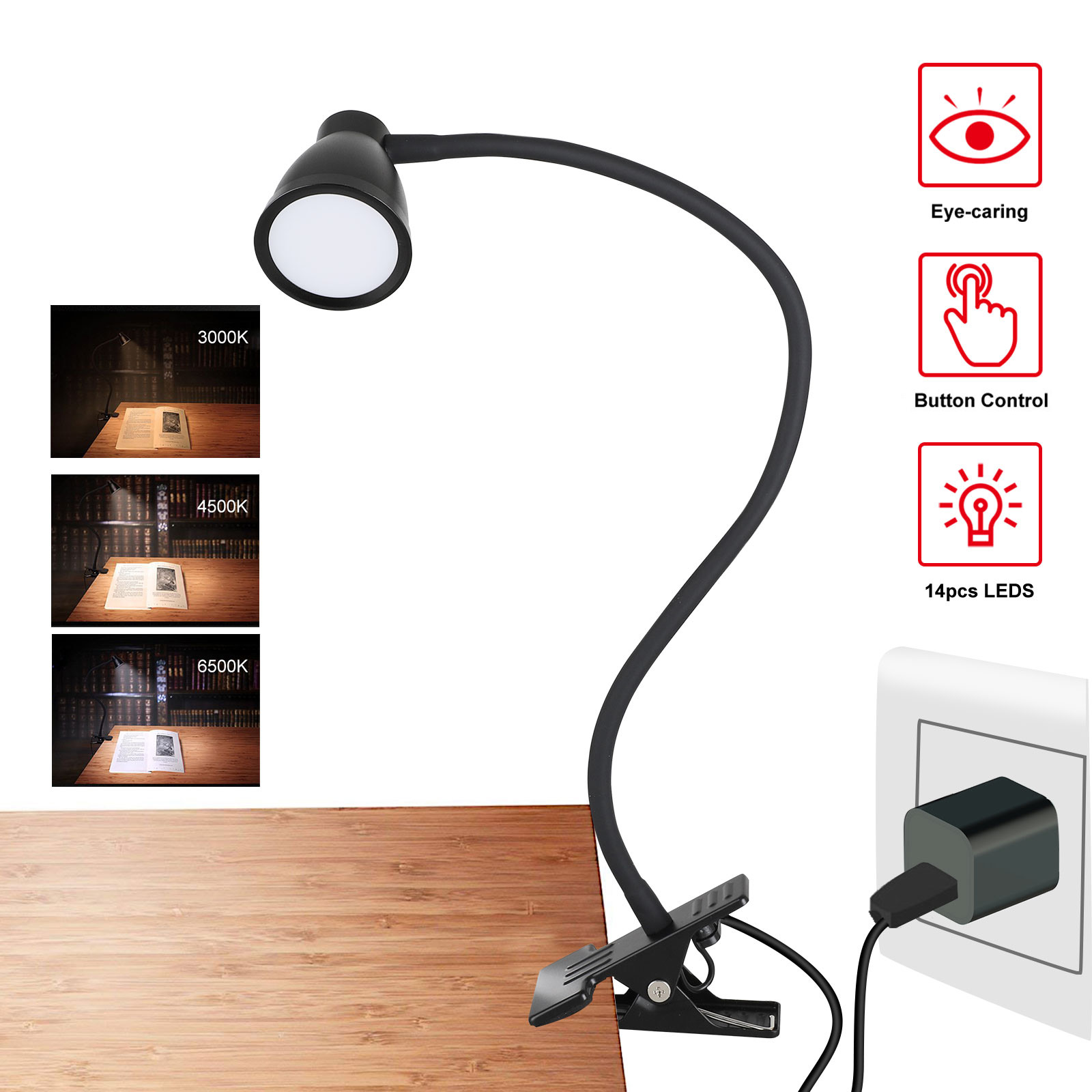 flexible led light table desk lamp