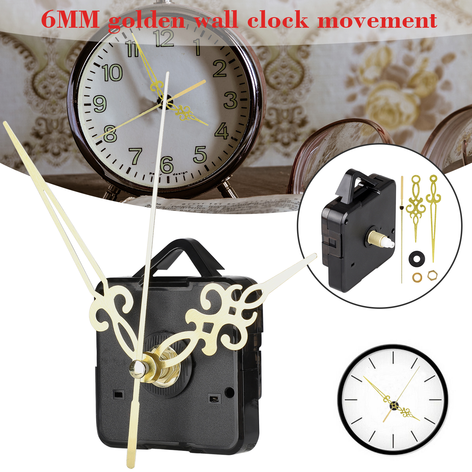 Home & Garden Quartz Wall Clock Movement Mechanism DIY Repair Part Kit