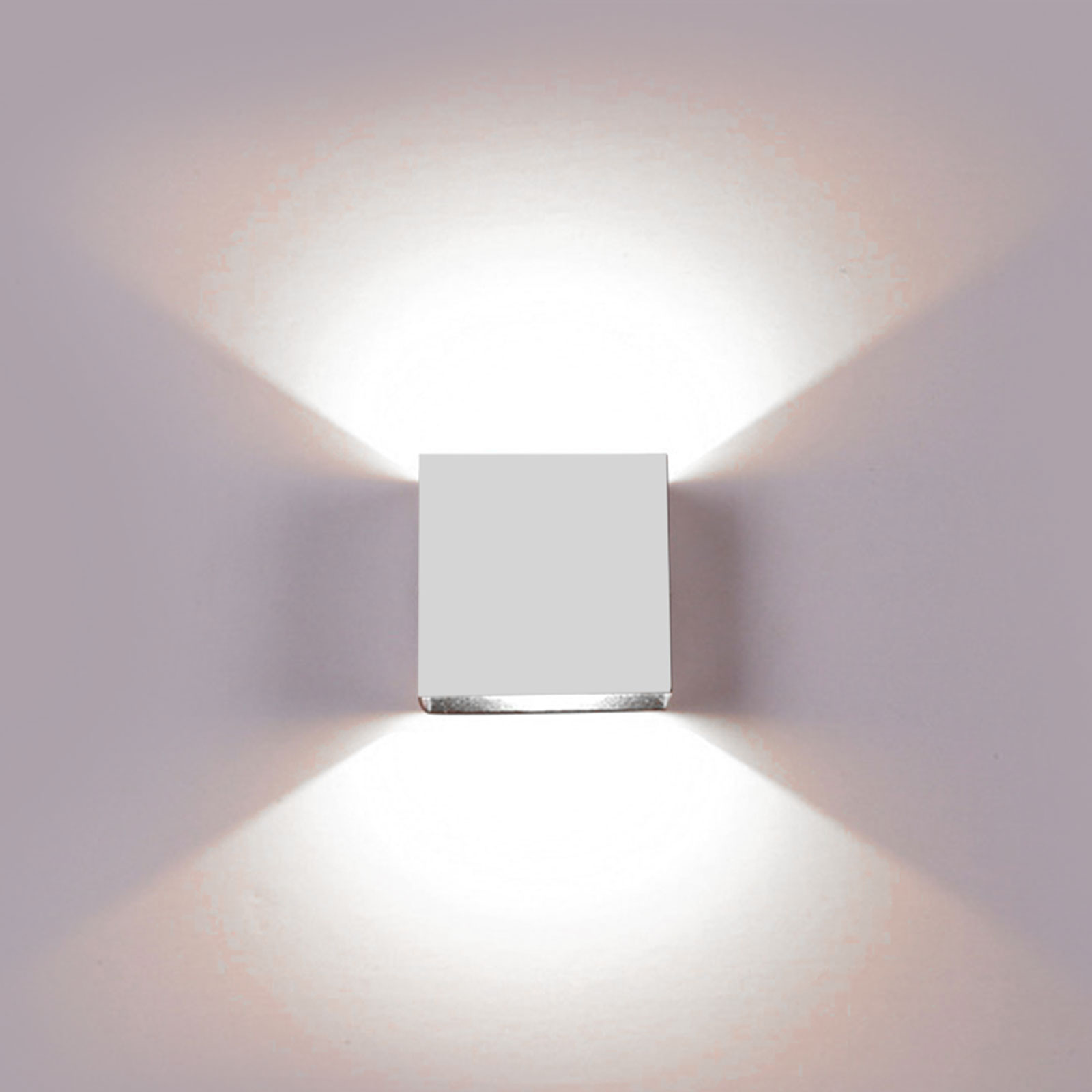 Brilliant Varus Wall Light Wall Lamp Outdoor Light e27 Stainless Steel/Plastic White 