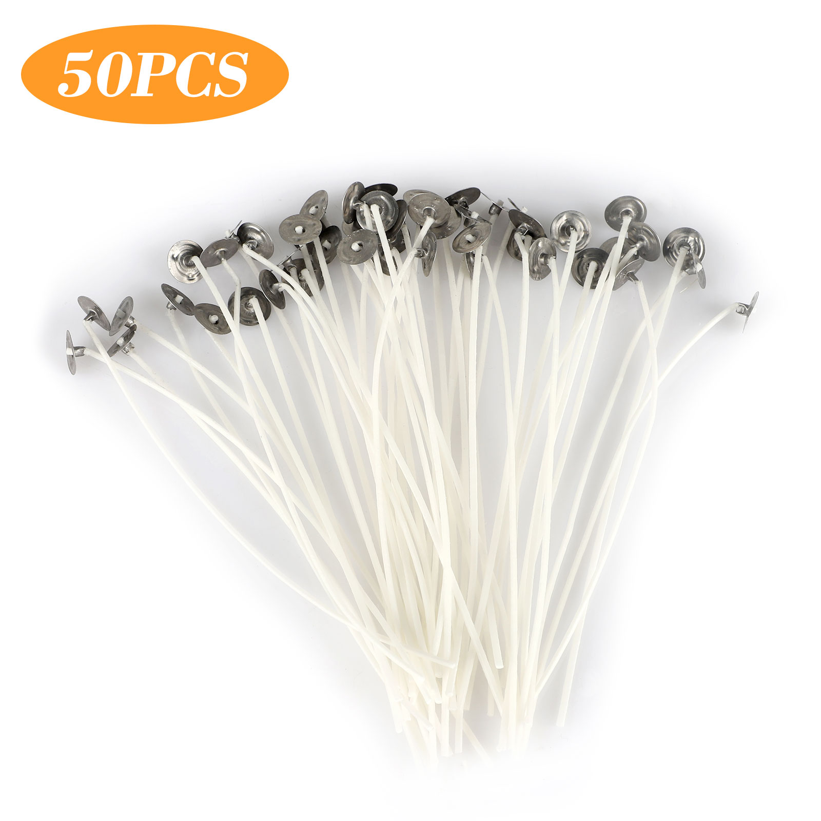 thumbnail 13 - 60/120 PCS 8 Inch Candle Wicks Pre-Waxed Wick For Cotton Core Candles DIY Making