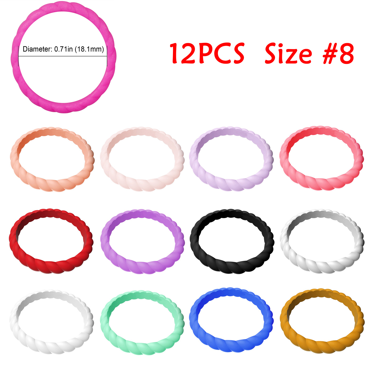 12PCS-Multicolor