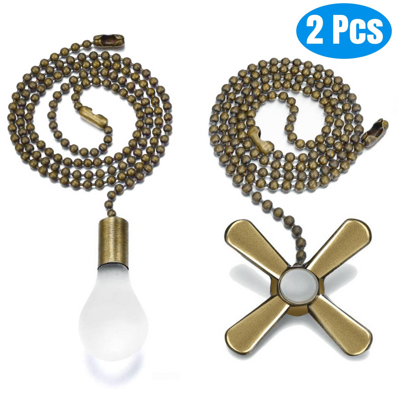 Ceiling Fan Pendant Lamp Pull Chains Beaded Ball Extension Set Connector Tool US