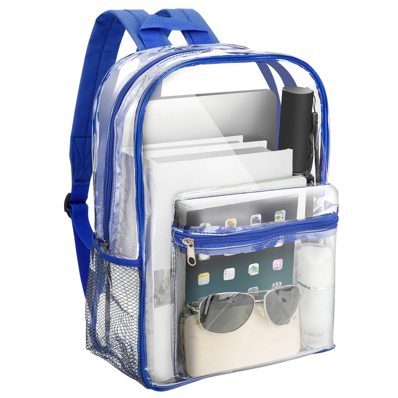 Clear Backpack Heavy Duty PVC Transparent Backpack Heavy Duty Clear Transparent Backpack See Through Book-bag  main image 4