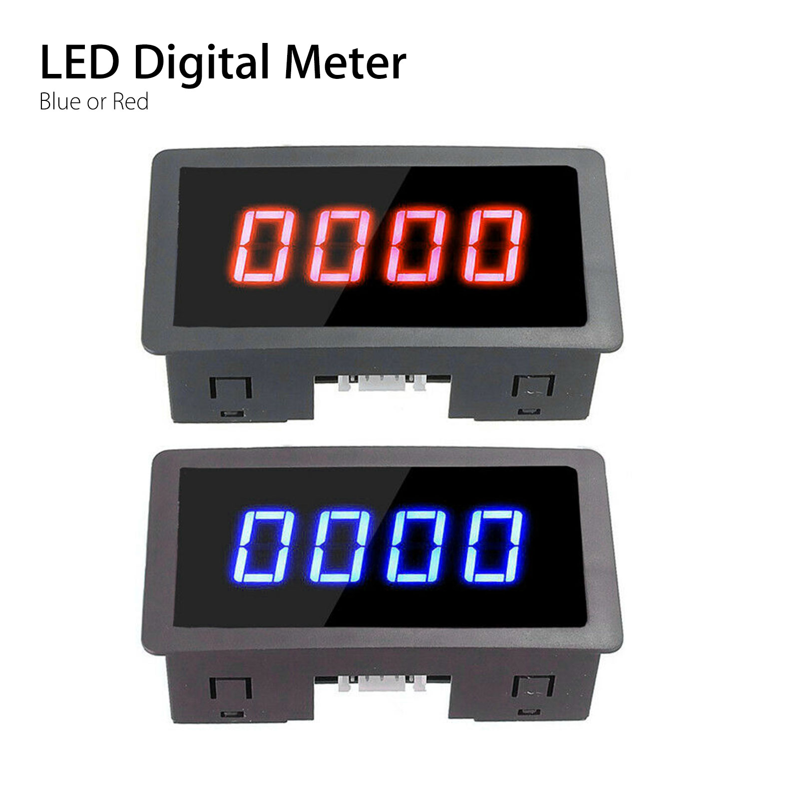 thumbnail 10 - 4 Digital LED Tachometer RPM Speed Meter + Hall Proximity Switch Sensor NPN