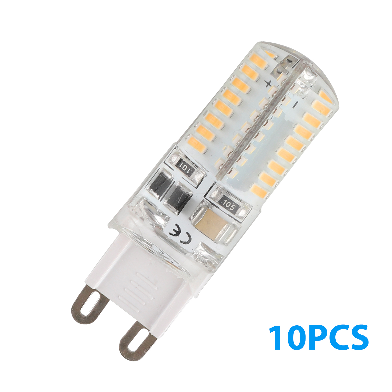 10pcs G9 Dimmable LED Corn Bulb Lamp 6000K 3014 64SMD Daylight Home Light 25W US