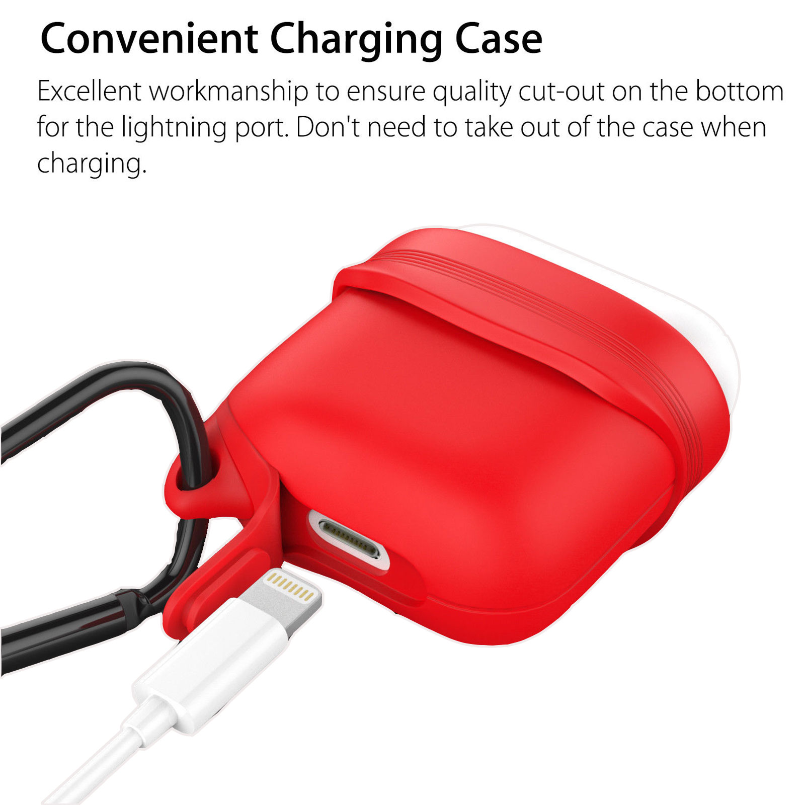 Strap Holder & Silicone Case Cover For Apple Airpod Air Pod Accessories