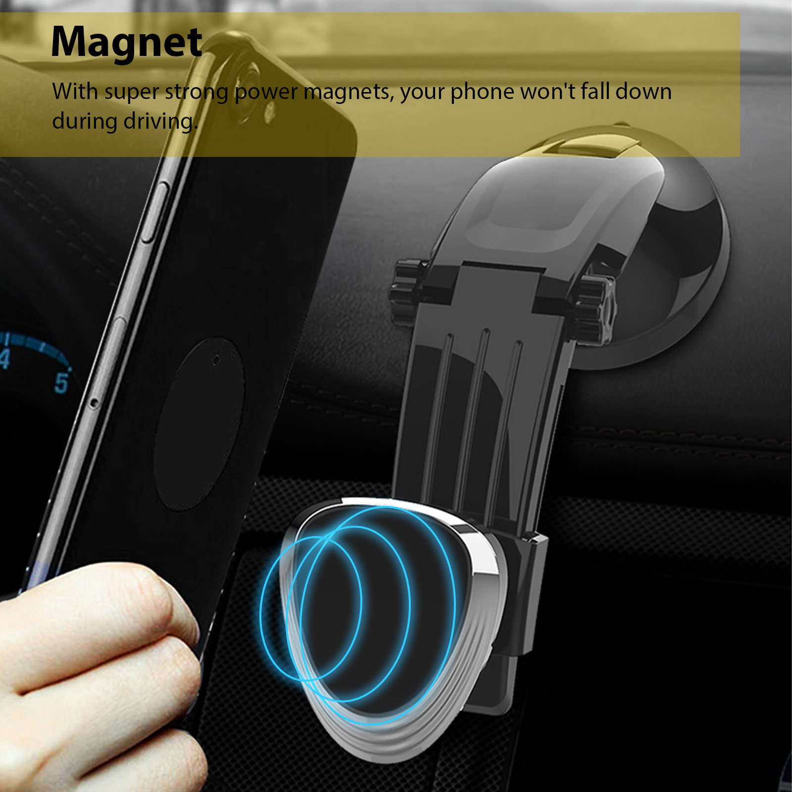 Magnetic Car Dash Mount Dock Window Dashboard Holder For Cell Phone ...