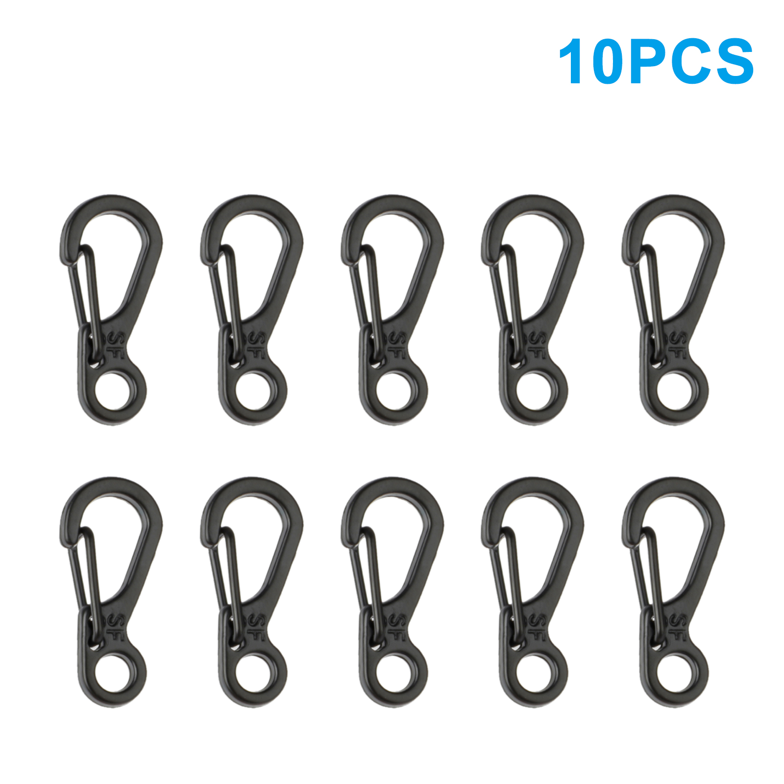 Details about   10x Mini Heavy Duty Aluminum Carabiner Key Chain Snap Hooks Clip Outdoor Camping 