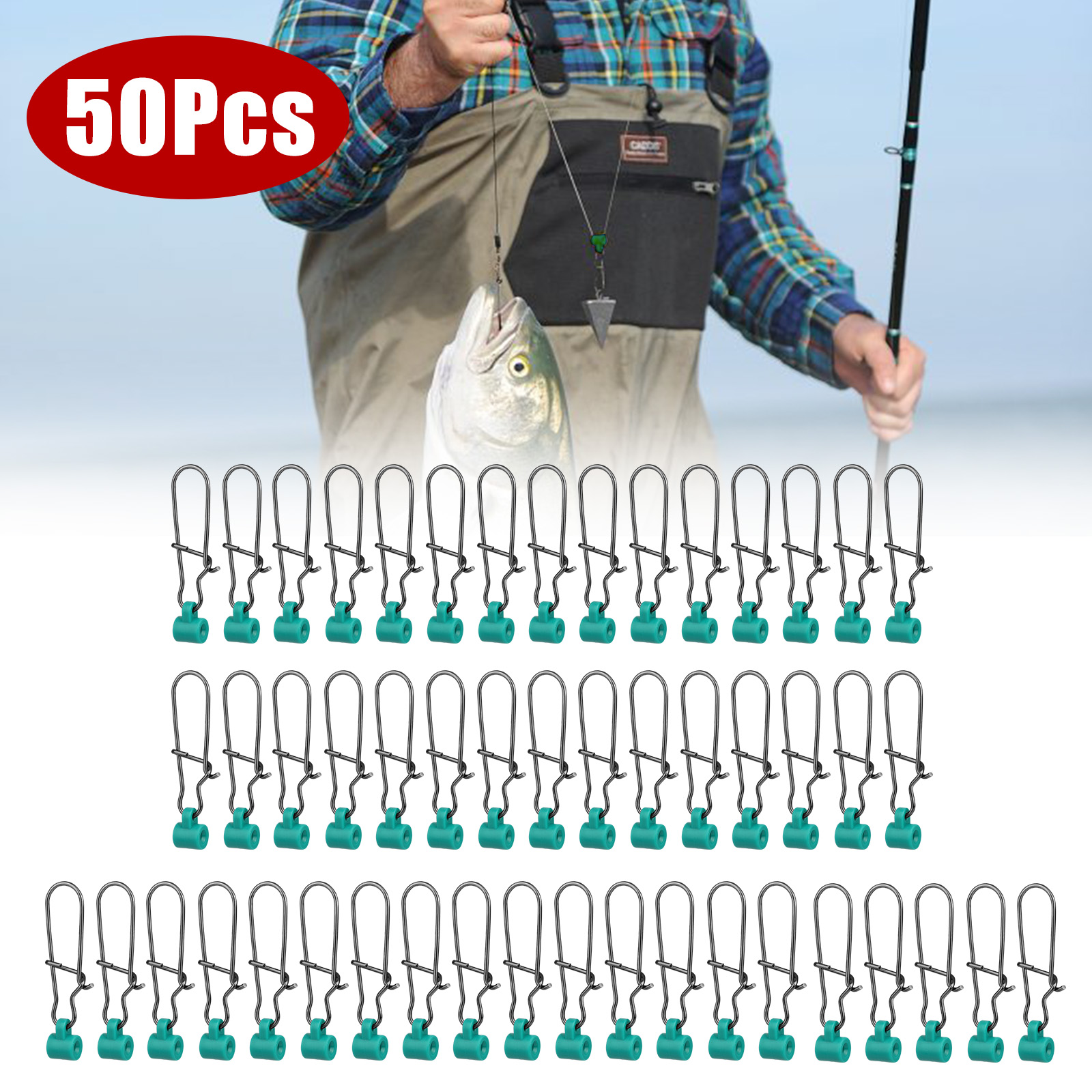  Fishing Sinker Slides Kit 50pcs Strong Fishing