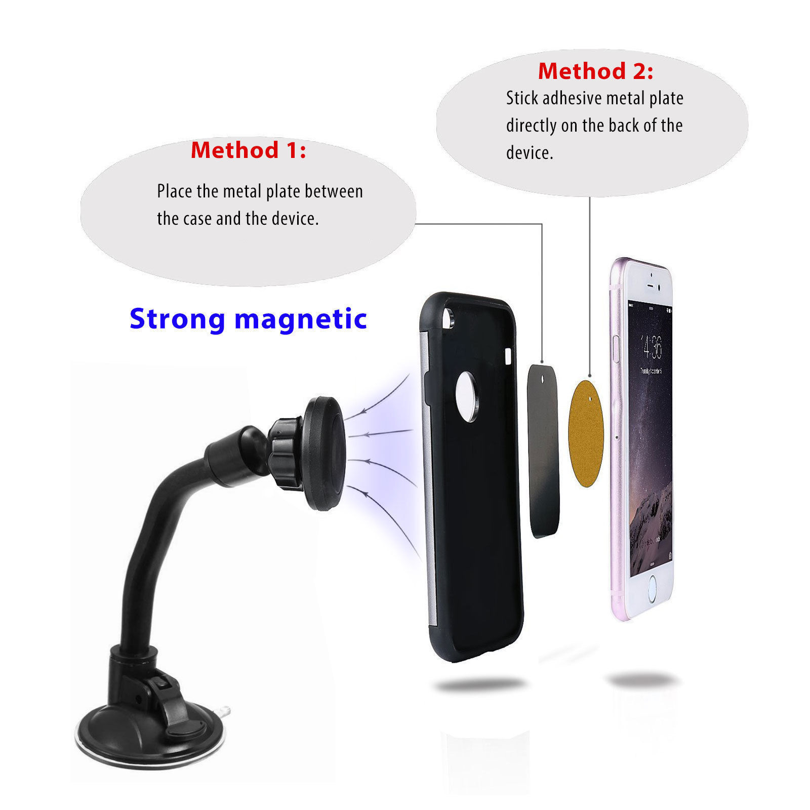 Universal Car Dash Mount Mobile Cell Phone Holder For Samsung